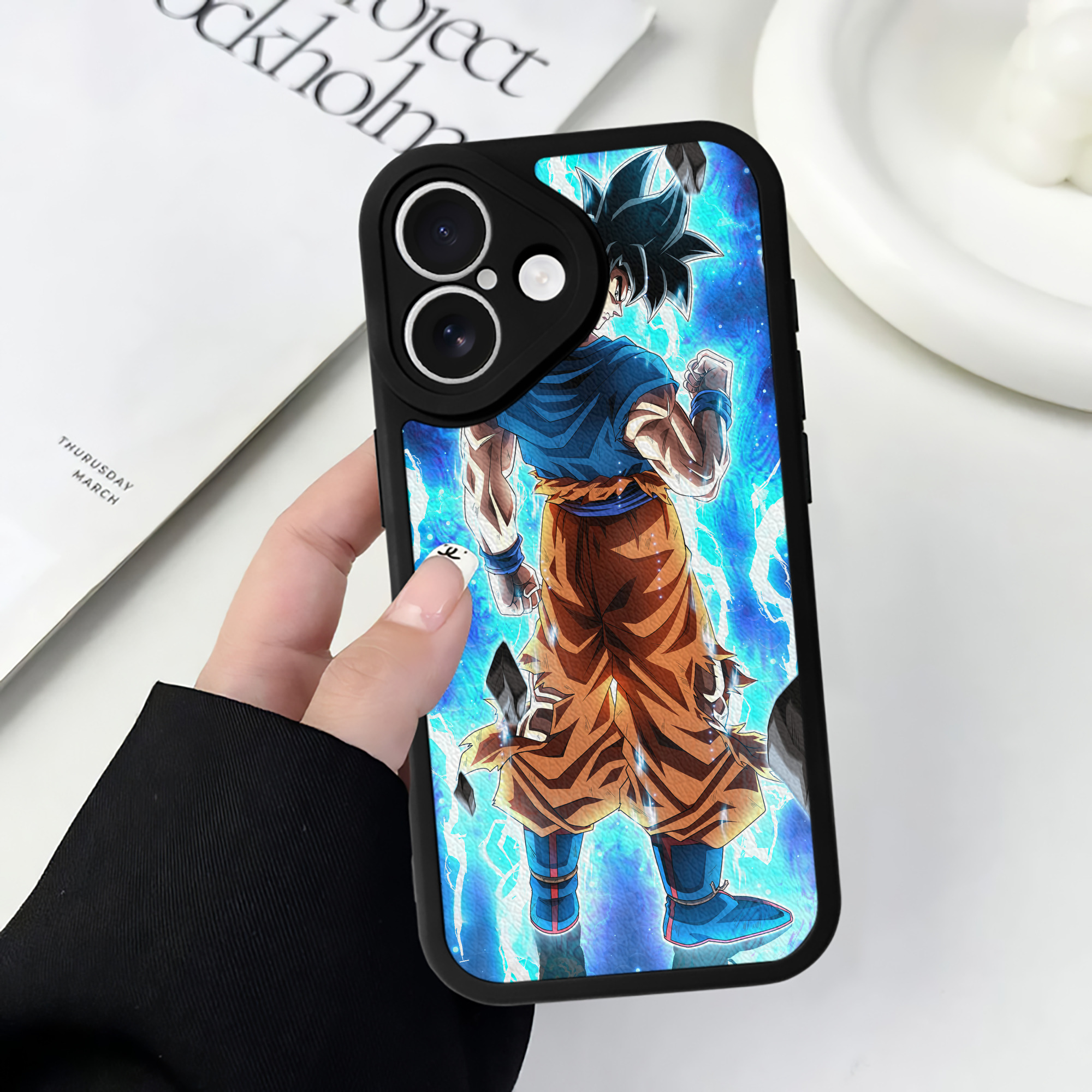 （画像用） ドラゴンボール DRAGON BALL 【iPhone 16シリーズ対応】シリコンスマホケース（レザー調） 材質：シリコン